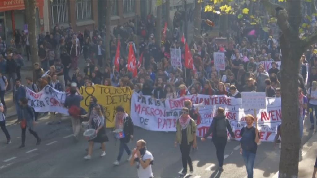 法國示威抗議勞動法改革演變成衝突