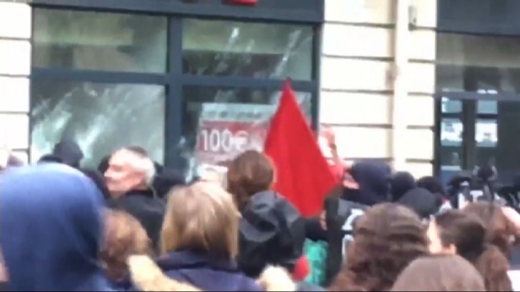 法國公務員罷工抗議總統勞工政策