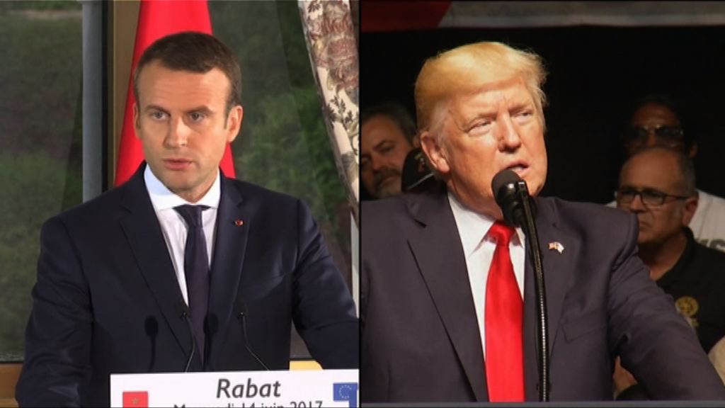 特朗普應邀七月中旬訪問法國