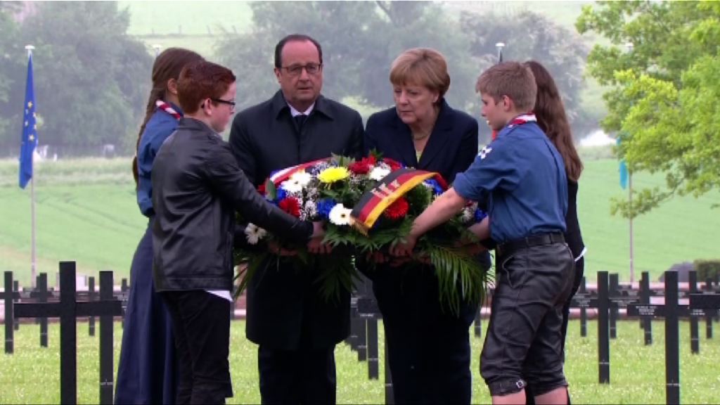 德法領袖紀念凡爾登戰役百周年