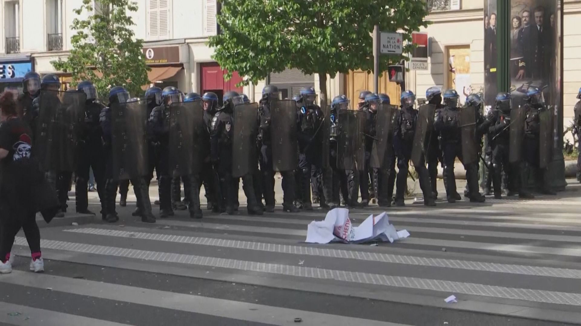 巴黎勞動節示威釀衝突