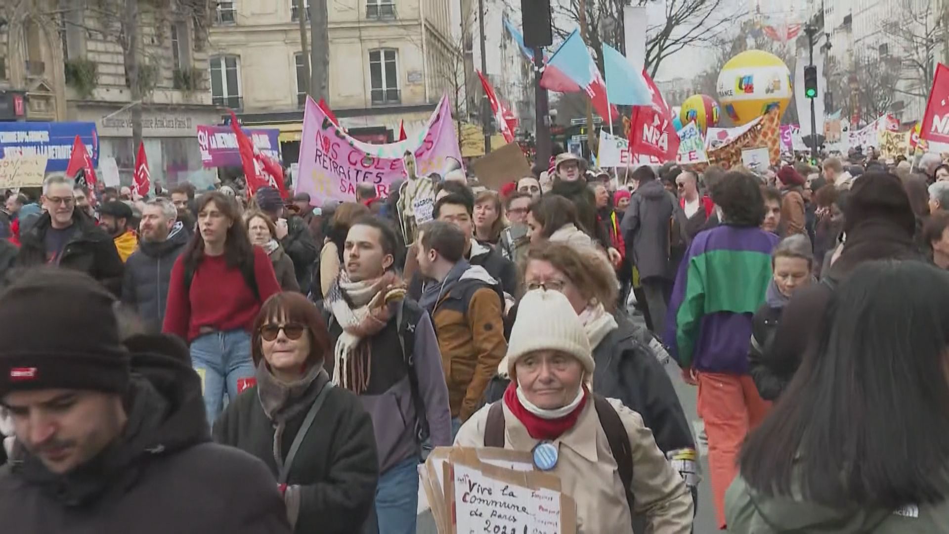 法國再有罷工示威反對退休改革