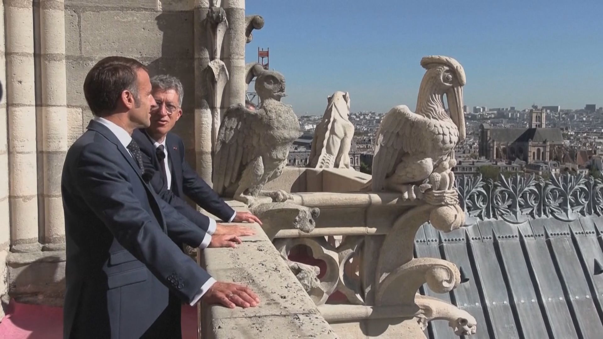 法國巴黎聖母院南北兩座塔樓重開