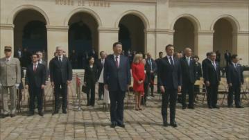 習近平國事訪問法國 與馬克龍會談