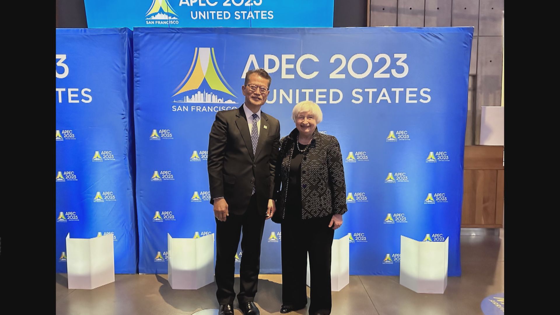 陳茂波三藩市與美財長耶倫會面