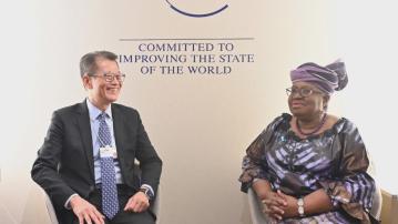 陳茂波在瑞士與世貿總幹事會面