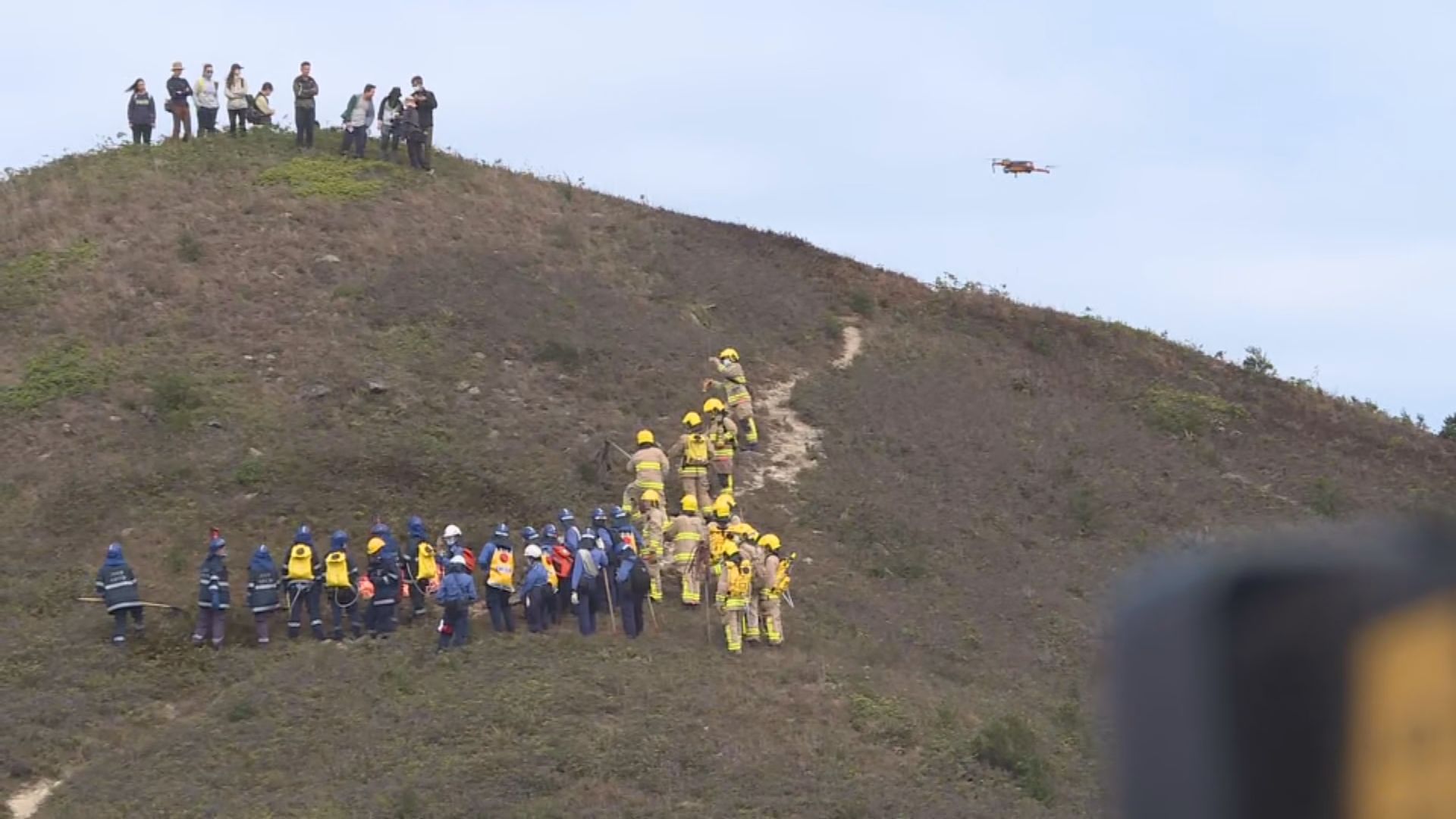 跨部門山火及攀山拯救演習　首以人工智能協助搜救