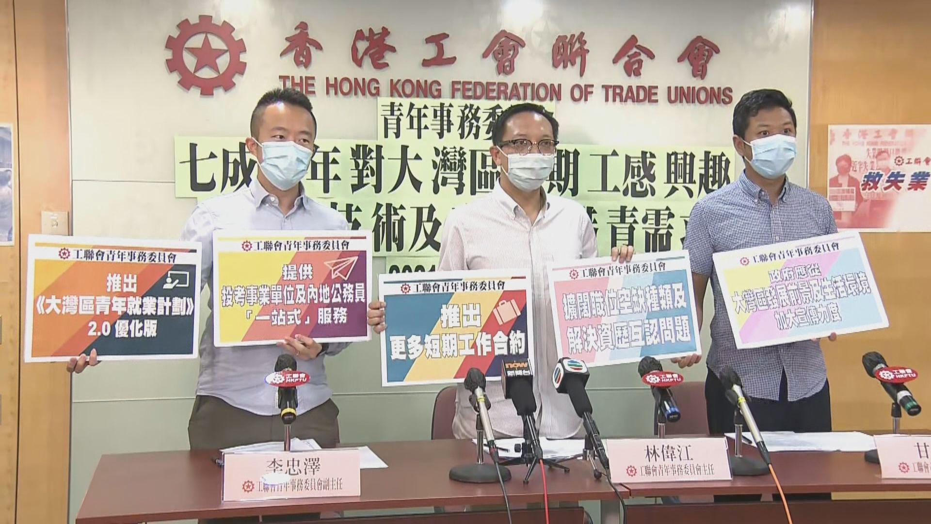 工聯青委調查：逾六成人願意到大灣區工作