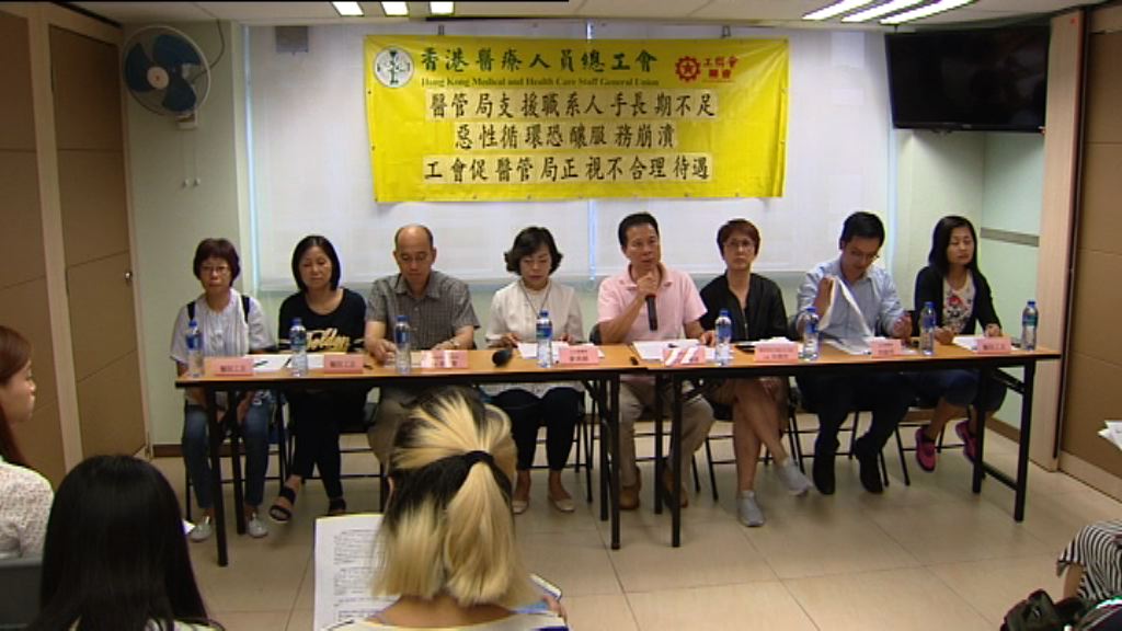 工會促醫管局改善支援職系員工待遇