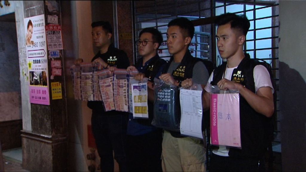 警北角破遊戲機賭檔拘十七男女