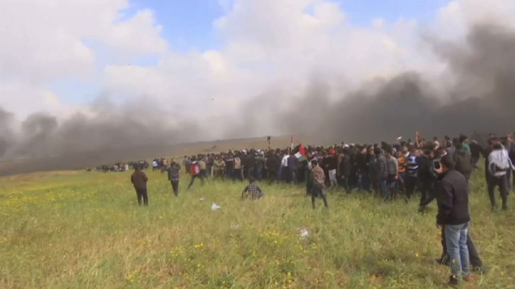 巴勒斯坦人反以色列示威遭武力鎮壓