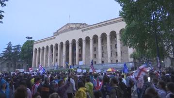 格魯吉亞再有示威反對反外國影響法案