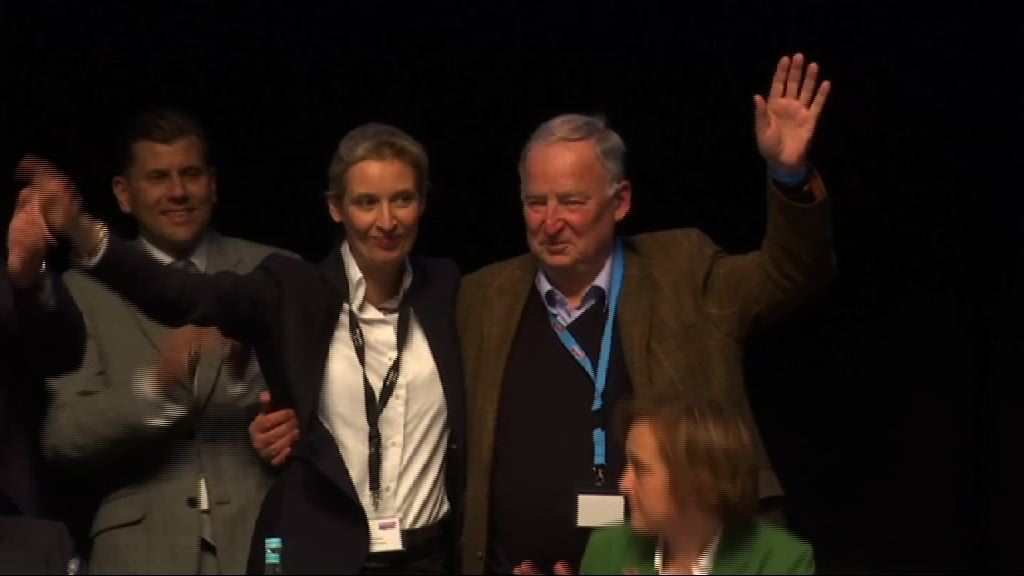 德國極右政黨推舉代表出戰大選