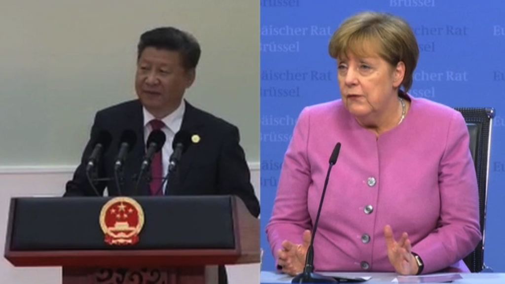 默克爾與習近平通電話