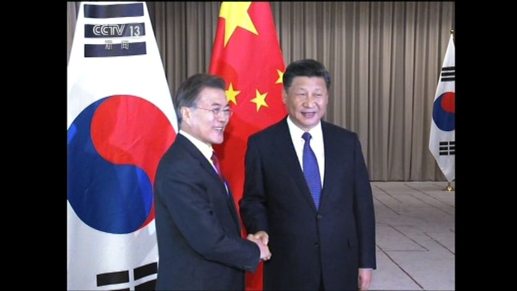 中韓領袖會晤討論朝鮮半島局勢