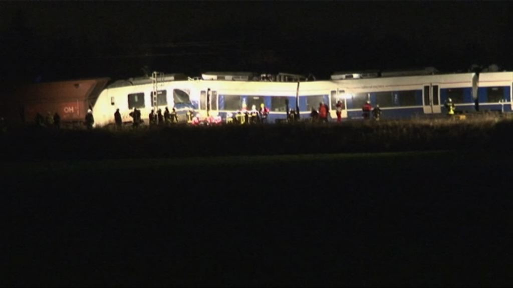 德國兩列火車相撞近五十人受傷
