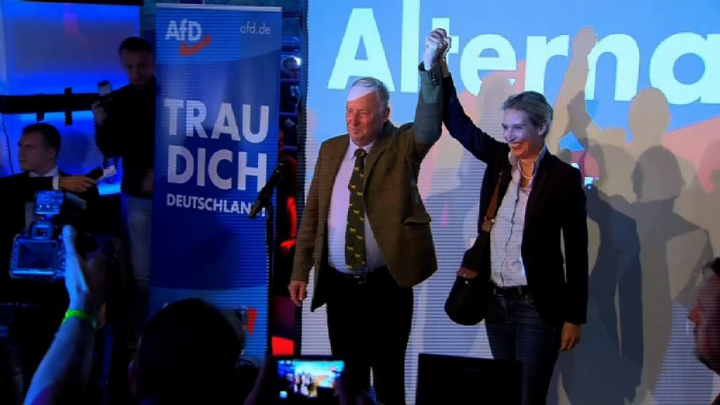 德國大選　極右翼政黨成國會第三大黨