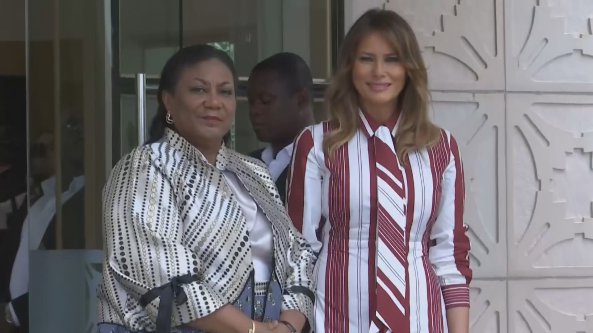 美國第一夫人梅拉尼婭到訪加納