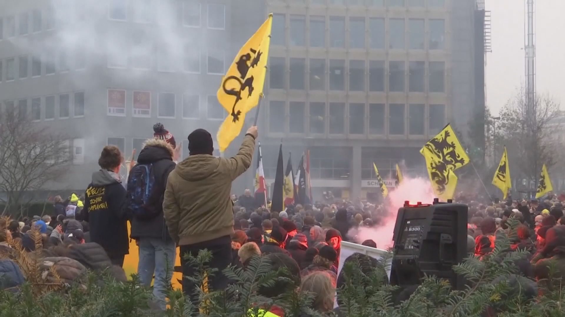 比利時示威抗議確認全球移民協議