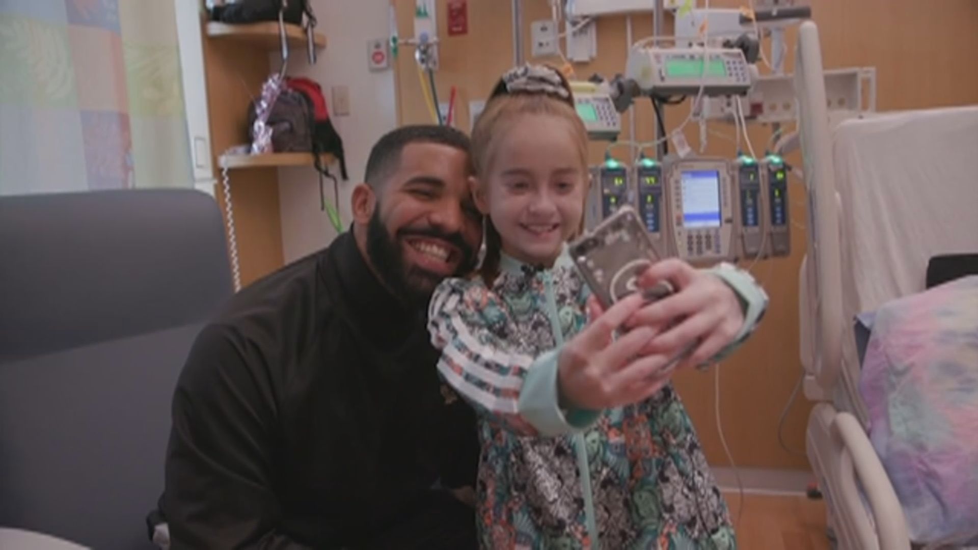 【環球薈報】歌手Drake探望等候心臟移植女童