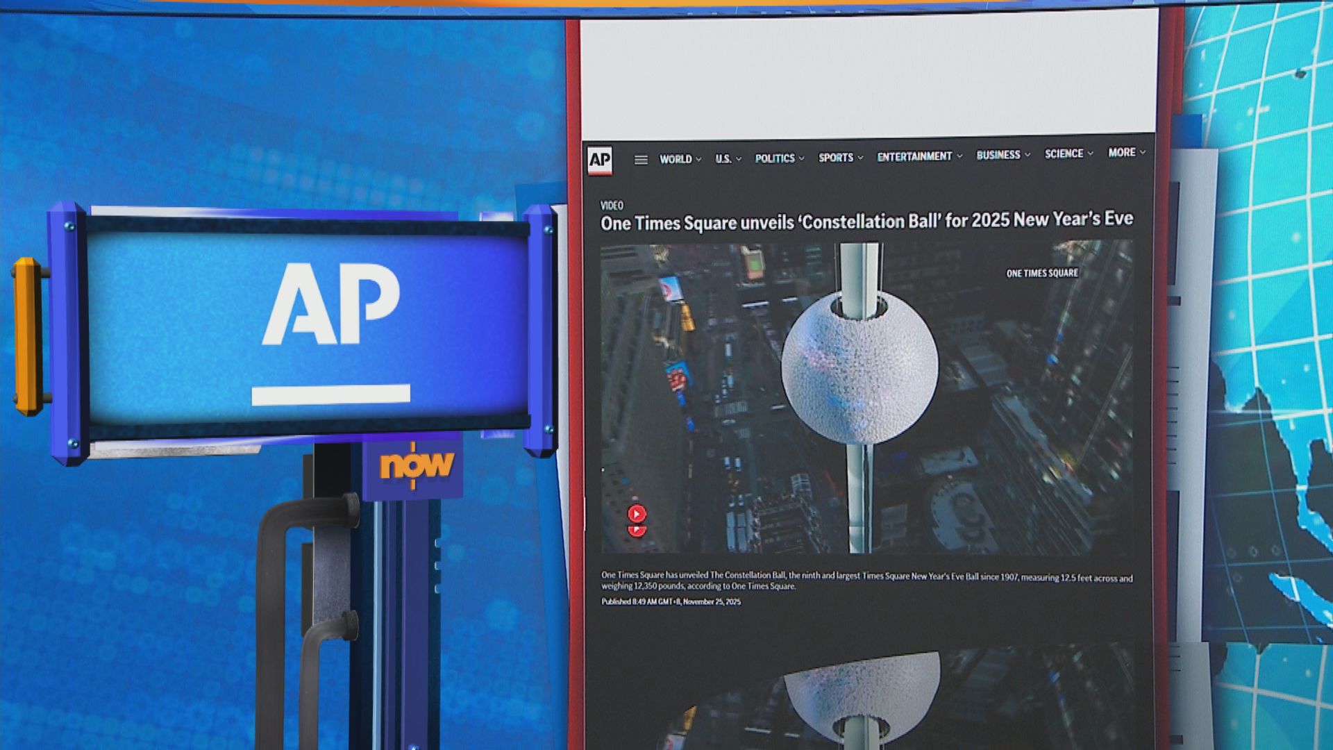 世味天下｜美國紐約時報廣場全新跨年水晶球亮相　將以摩斯電碼傳達祝願