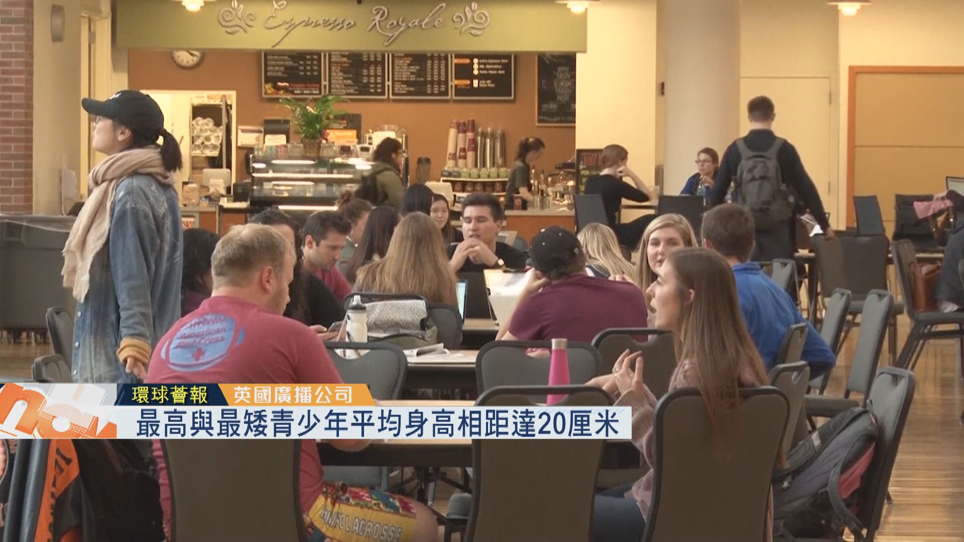 【環球薈報】最高與最矮青少年平均身高相距達20厘米