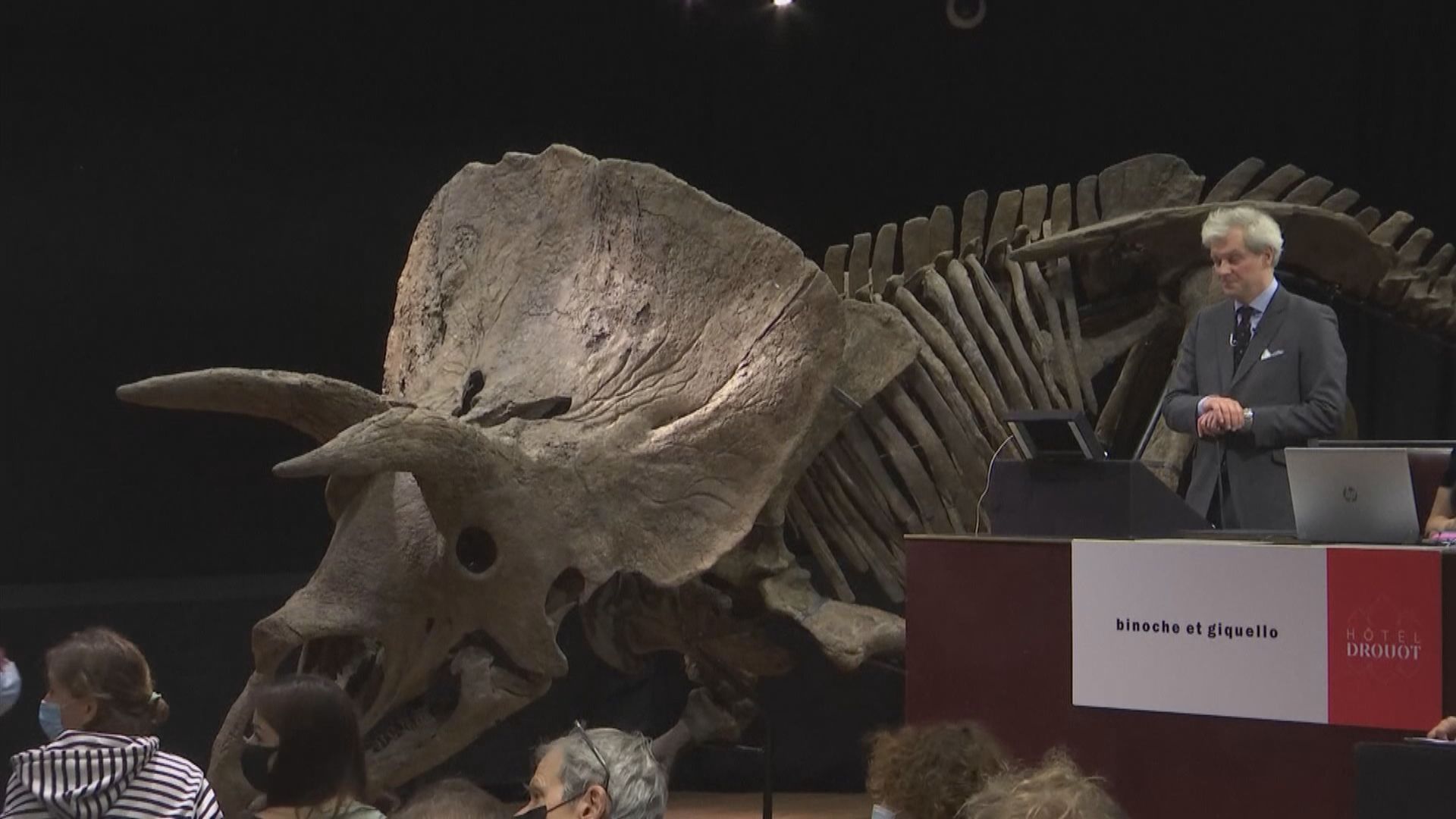 【環球薈報】世界最大三角龍化石以逾665萬歐元拍賣價成交