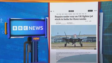 世味天下｜英國F-35B戰機滯留印度逾三周　喀拉拉邦旅遊部門改圖調侃