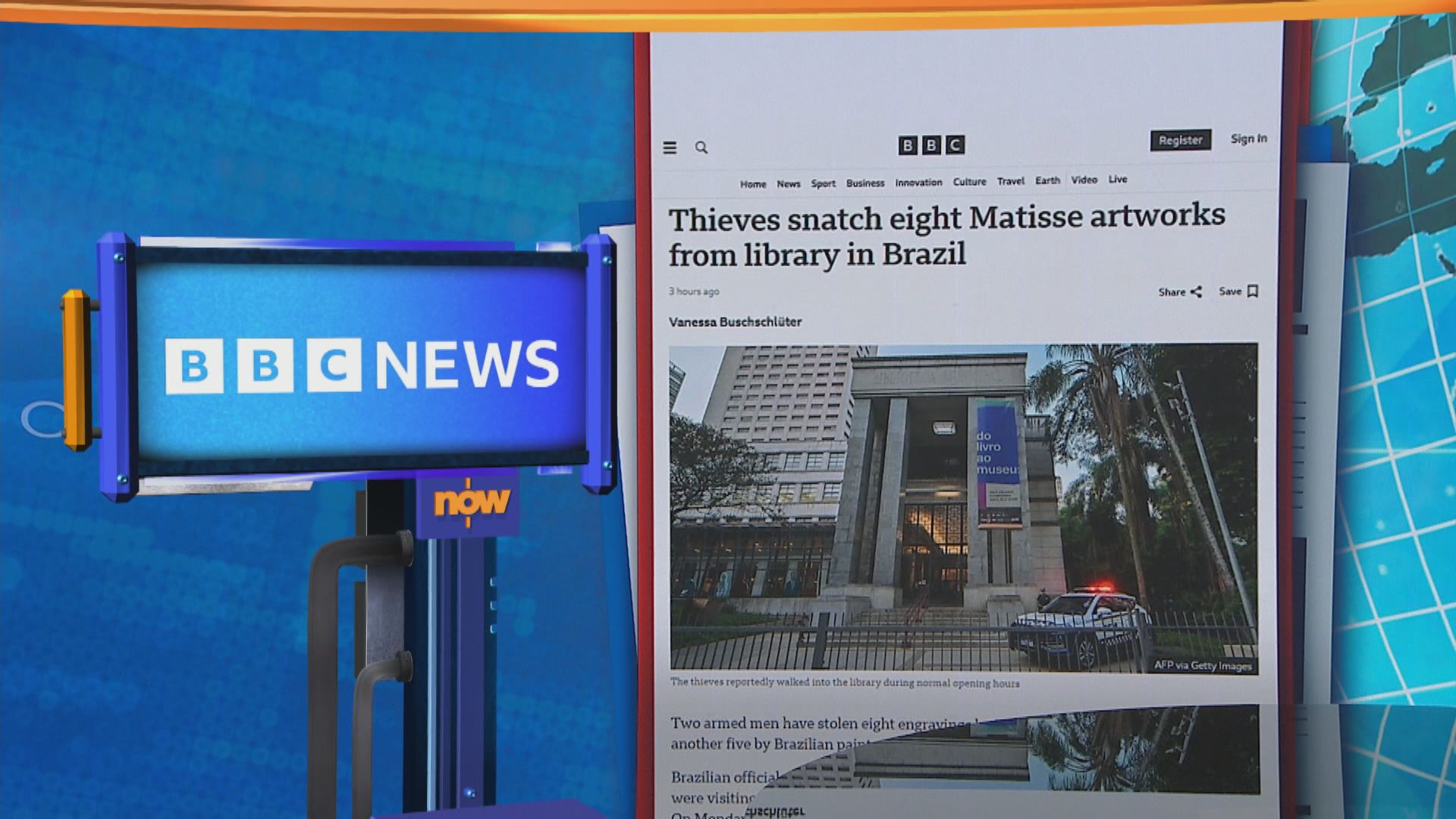 世味天下｜巴西聖保羅市圖畫館多幅馬蒂斯版畫被盜　警拘一人