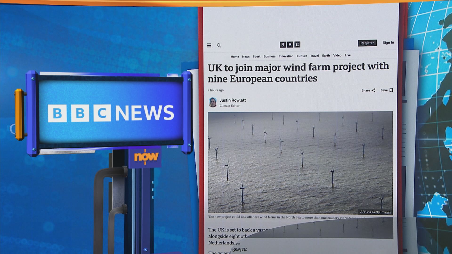 世味天下｜英國與歐洲8國將建跨國風力發電電網　冀長遠助擺脫化石燃料