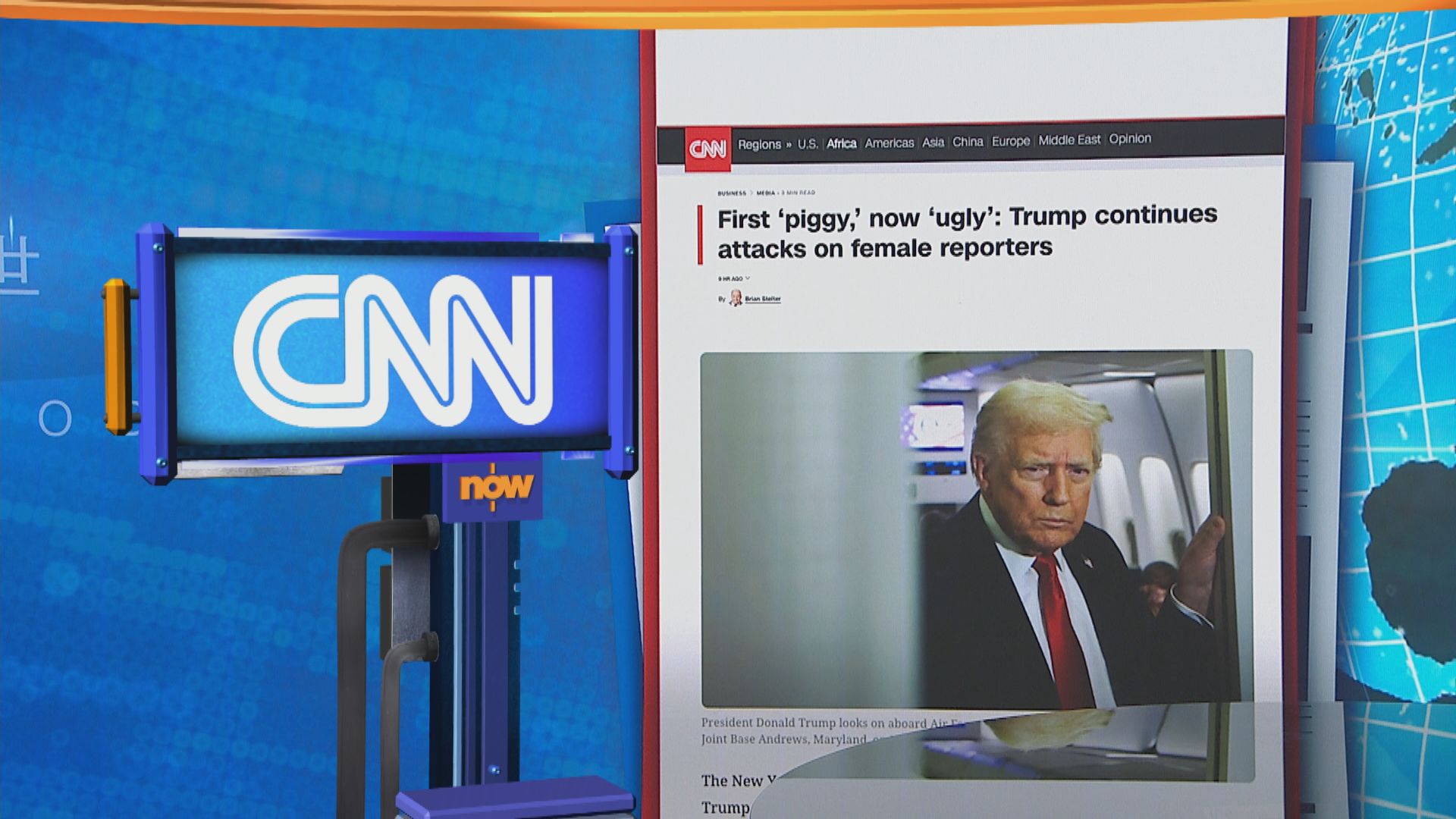 世味天下｜特朗普反駁身體虛弱報道　批評撰文女記者是「醜八怪」