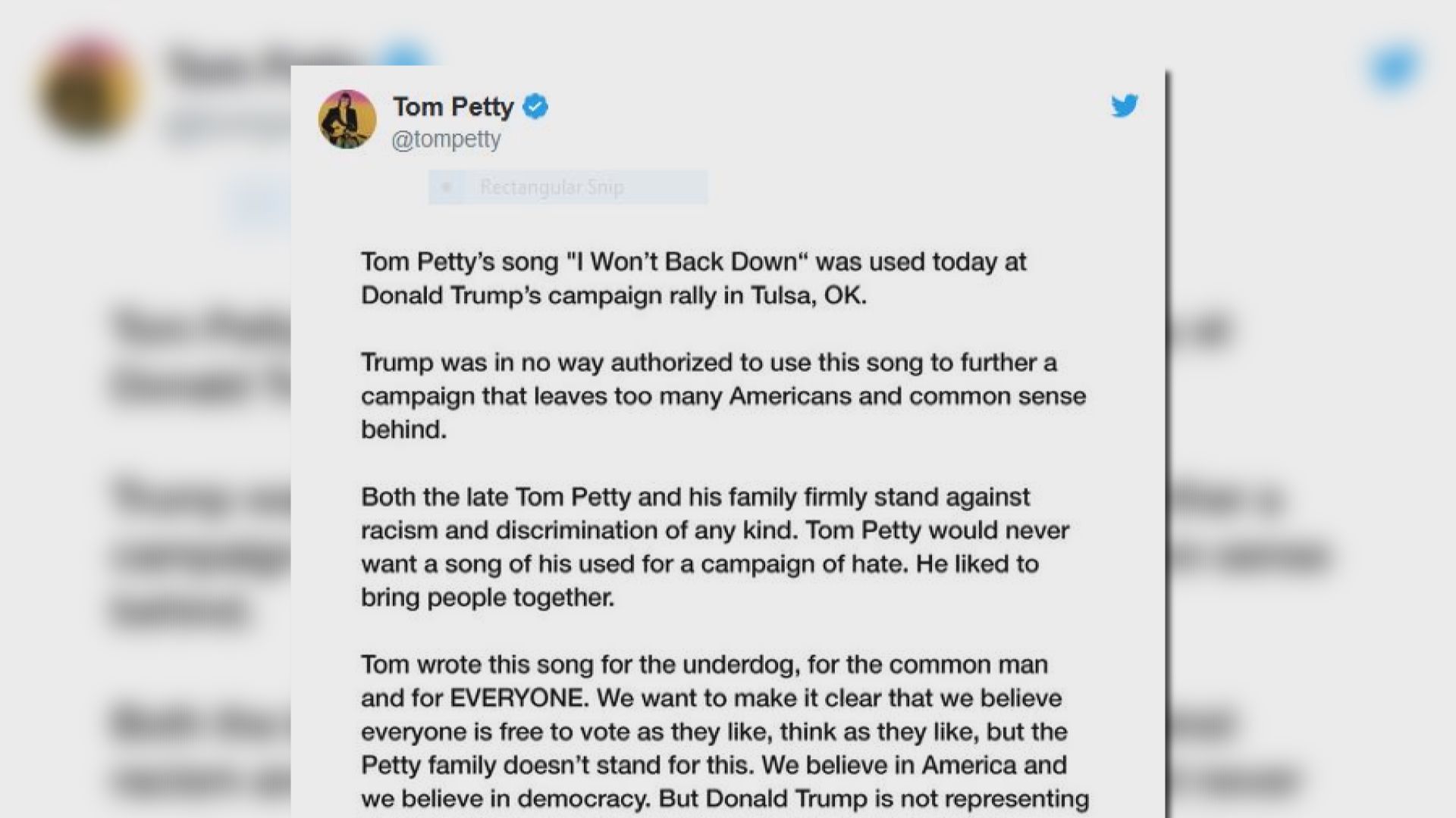 【環球薈報】特朗普被禁用名曲I Won't Back Down