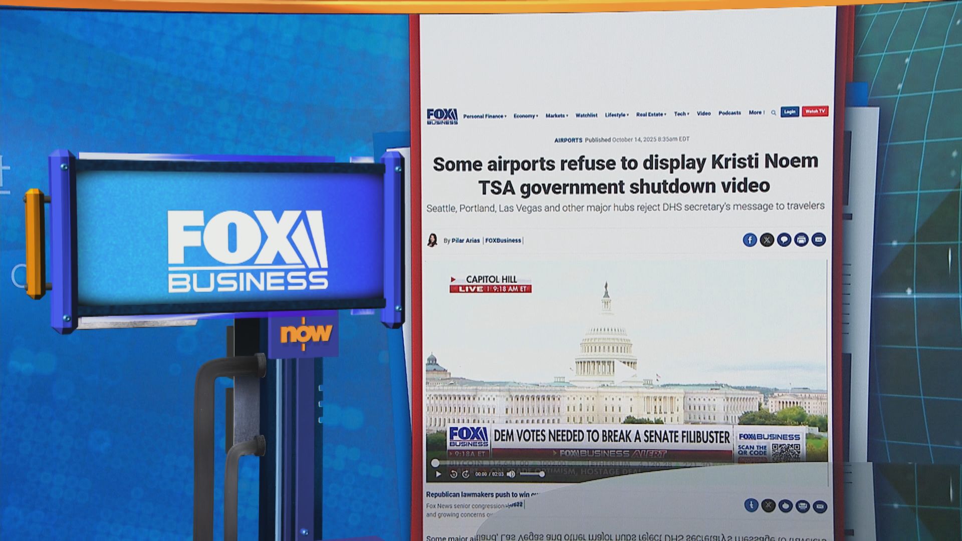 世味天下｜諾姆錄製影片批評民主黨影響機場運作　多個機場拒播