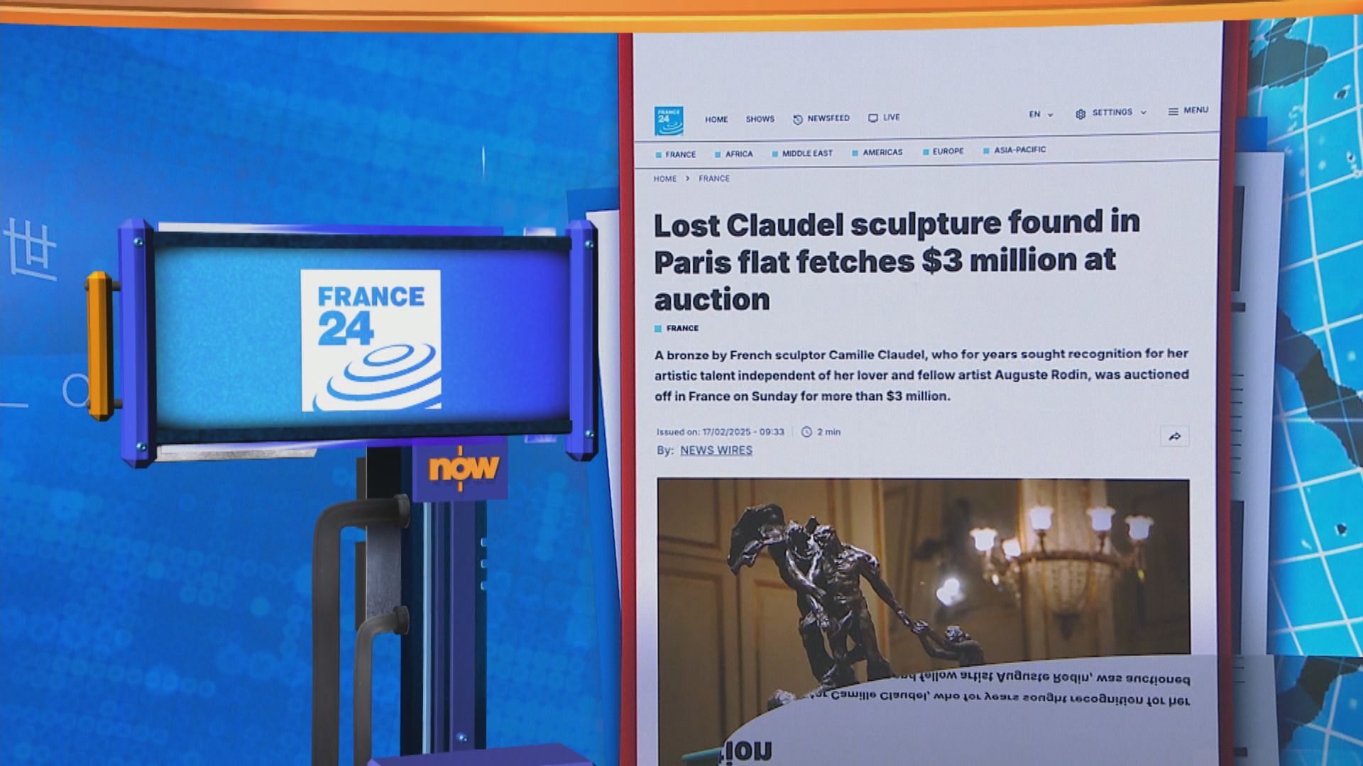 【世味天下】羅丹情人克洛代爾雕塑「懇求者」拍賣　逾300萬歐元成交