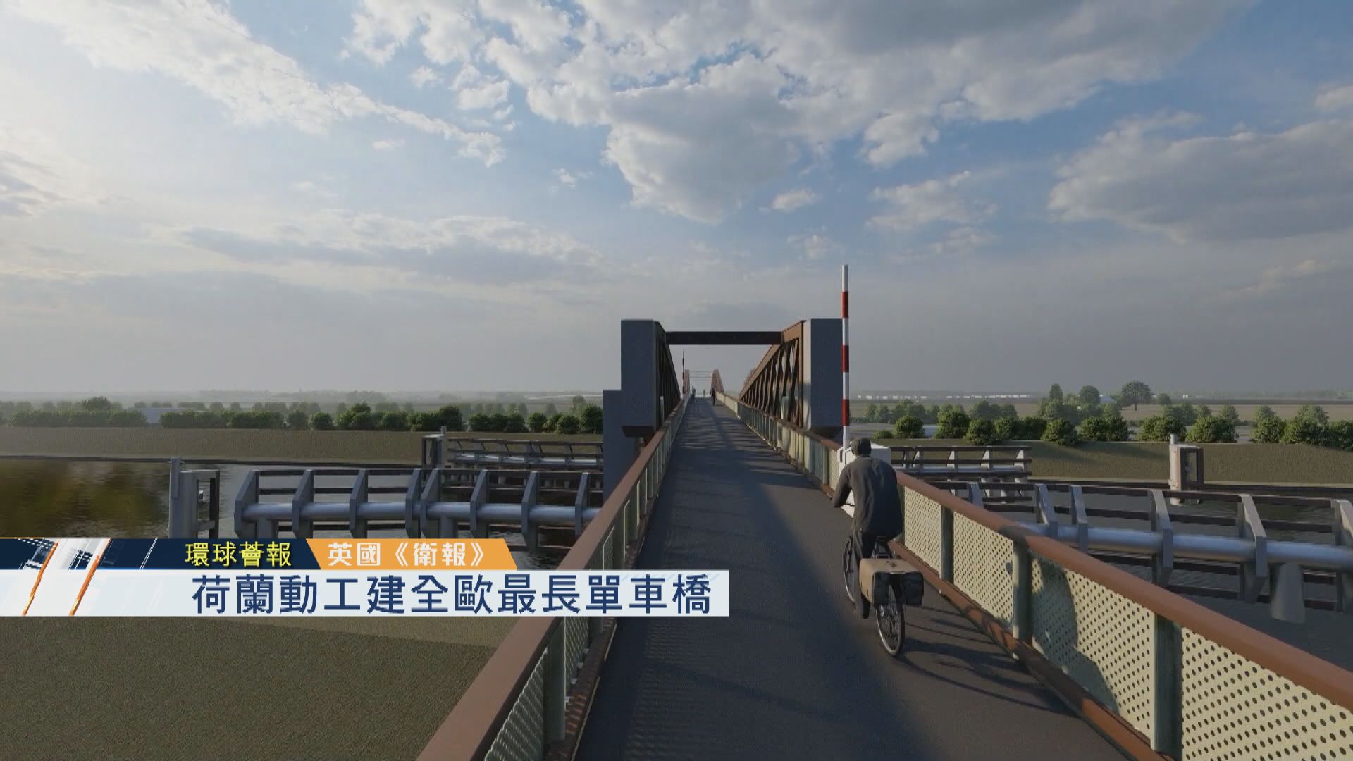 【環球薈報】荷蘭動工建全歐最長單車橋
