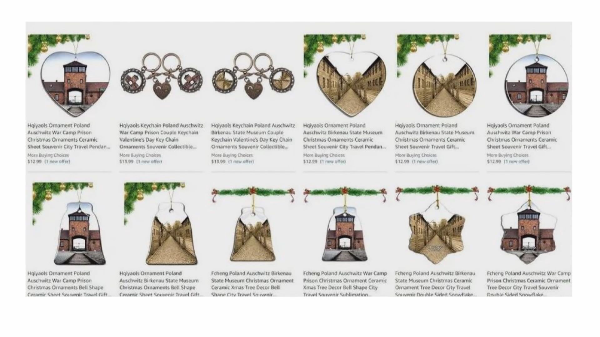 【環球薈報】亞馬遜售奧斯威辛集中營聖誕飾品捱批