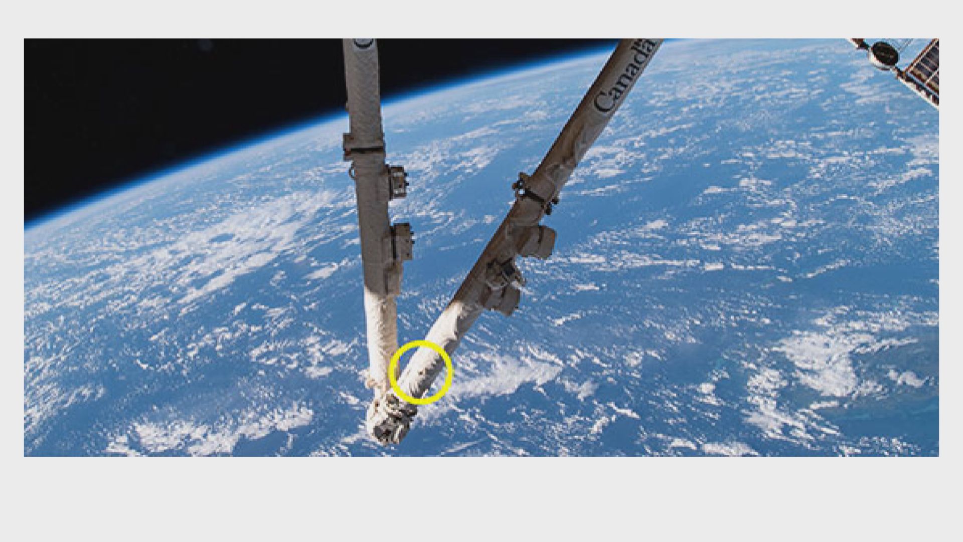 【環球薈報】國際太空站機械臂遭太空垃圾撞擊