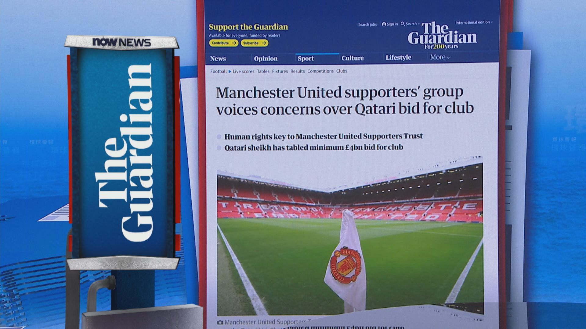 【環球薈報】曼聯球迷組織對卡塔爾資金或入主球會表達關注