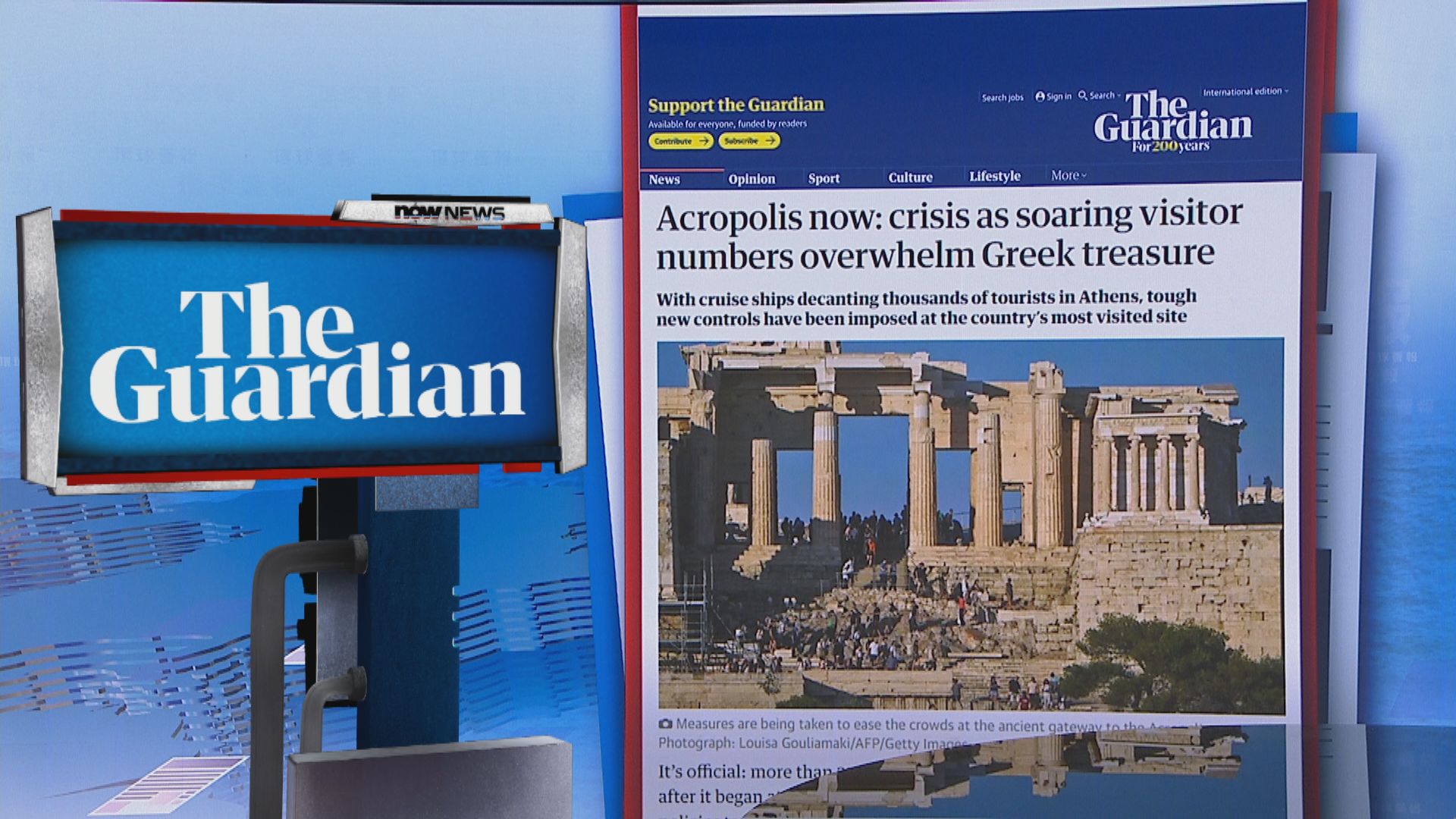 【環球薈報】希臘衛城遊客過多 當局將採取人潮管制措施