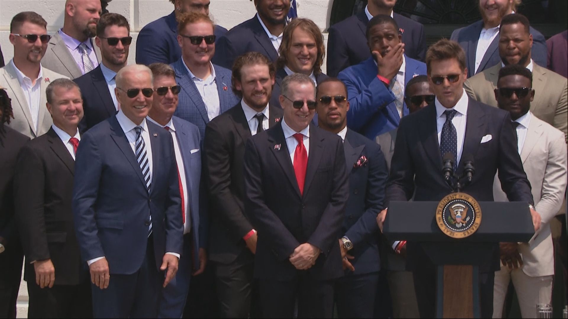 【環球薈報】拜登接見海盜隊　互開政治玩笑