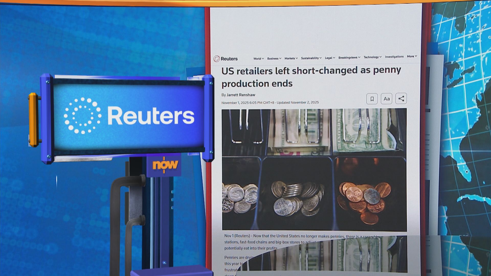 世味天下｜美國停止鑄造1美分硬幣　引發商店找贖混亂