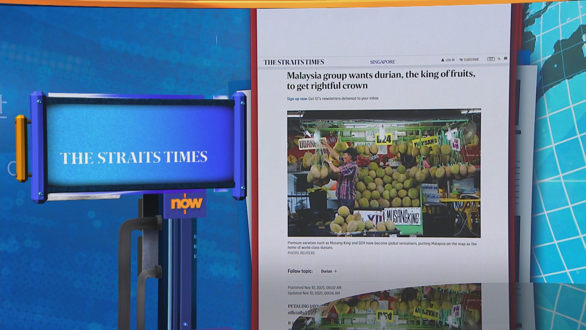世味天下｜馬來西亞榴槤生產商籲列榴槤為「國果」　有助國民團結
