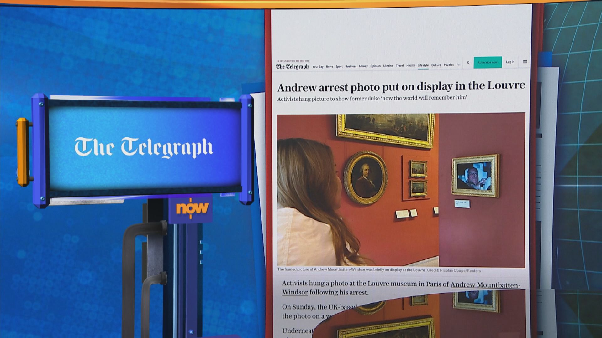 世味天下｜安德魯被捕照成熱話　被金框裱起掛上羅浮宮展出