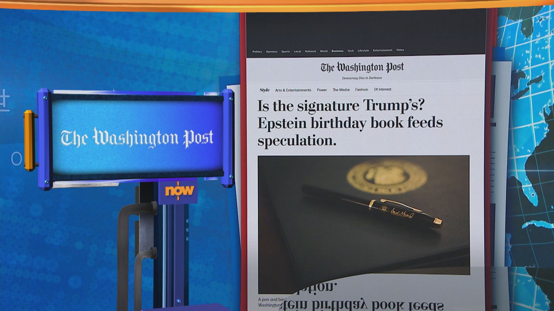 世味天下｜特朗普再次否認曾致函愛潑斯坦　白宮歡迎對簽名進行鑒定