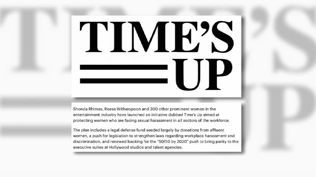 【環球薈報】逾300女星牽頭打擊職場性騷擾