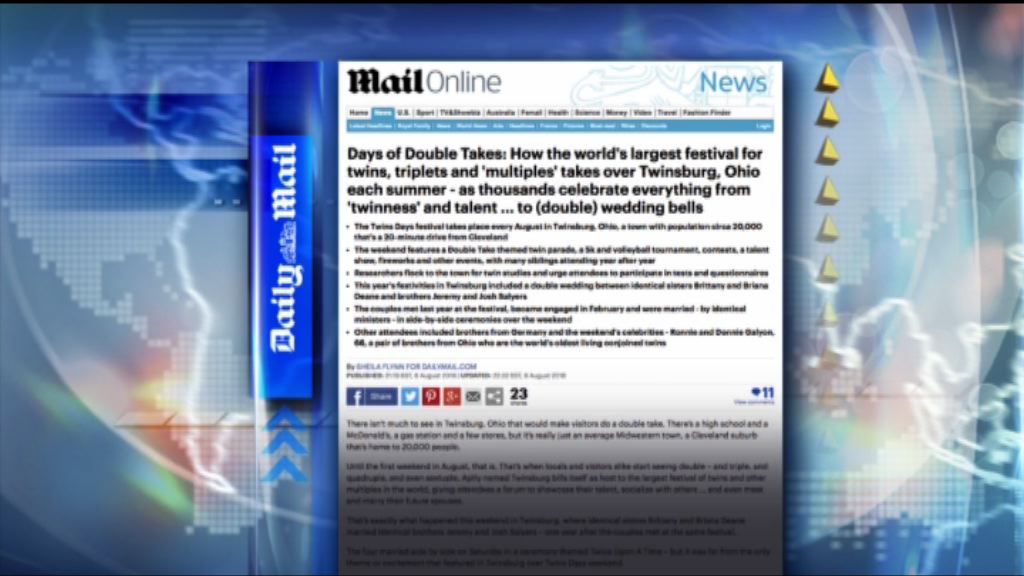 【環球薈報】美國兩對雙胞胎情侶舉行婚禮