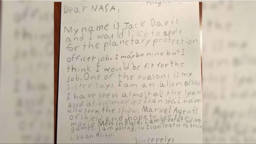 【環球薈報】美國九歲男童應徵「行星保衛員」