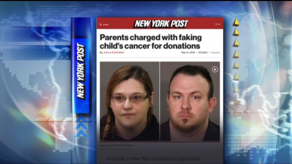 【環球薈報】美國夫婦訛稱兒子患癌眾籌騙財
