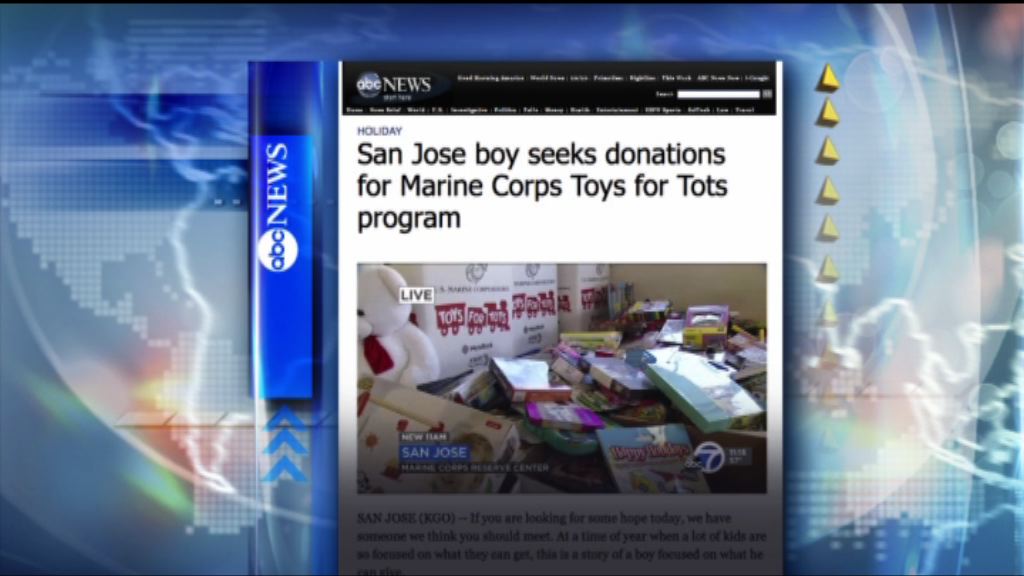 【環球薈報】美國男童今年續為貧童募集玩具