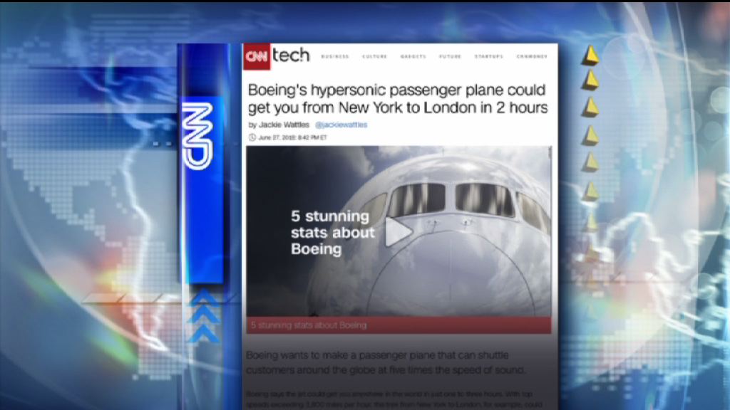 【環球薈報】波音研超音速客機三小時內到世界各地